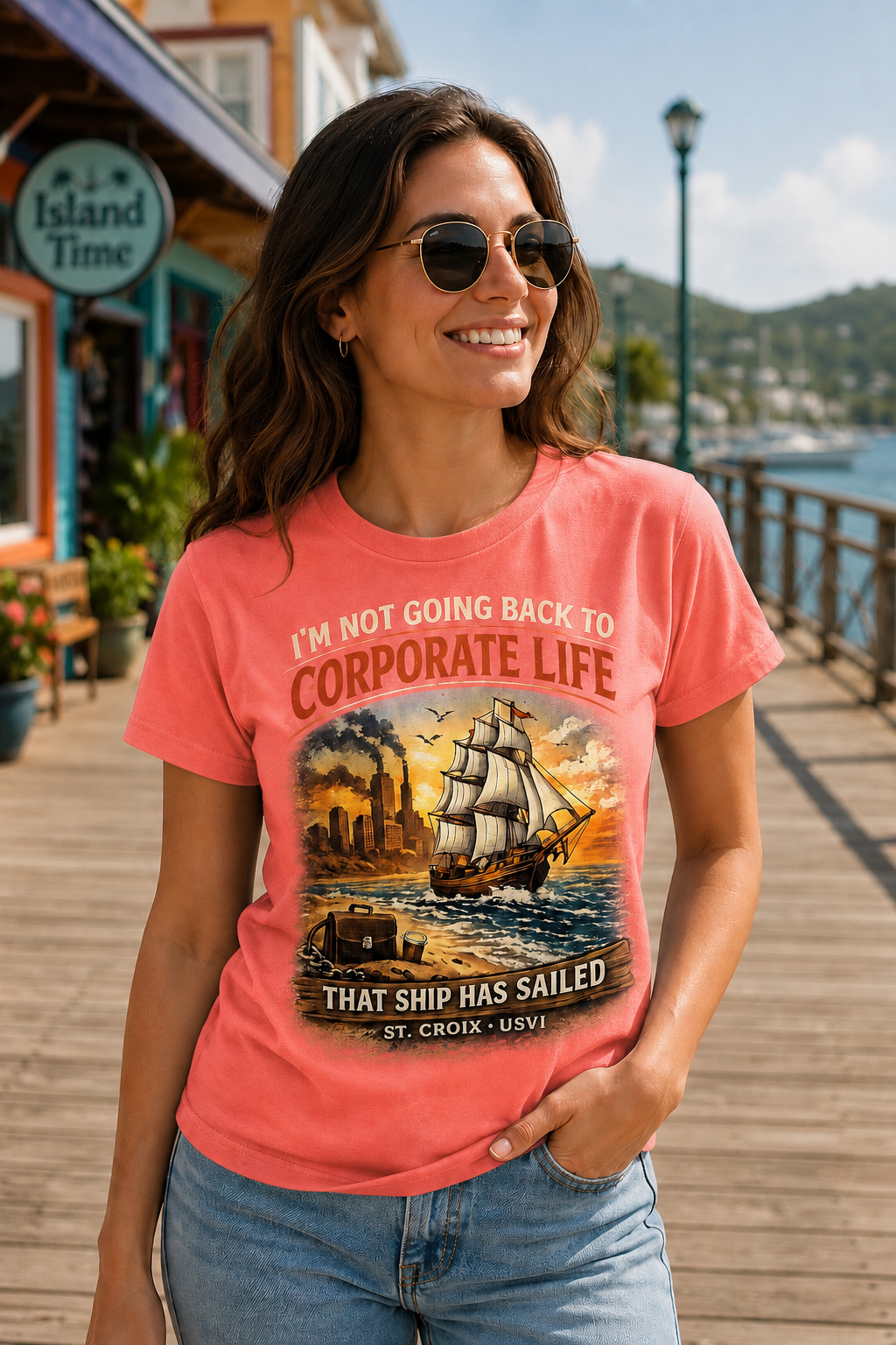 I’m Not Going Back to Corporate Life – That Ship Has Sailed | St. Croix USVI Premium T-Shirt