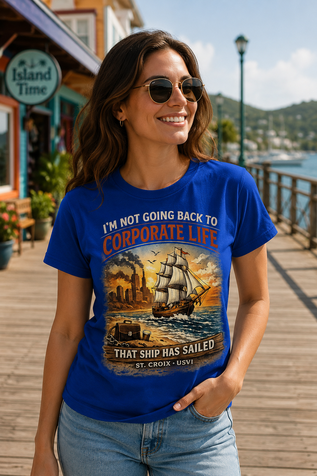 I’m Not Going Back to Corporate Life – That Ship Has Sailed | St. Croix USVI Premium T-Shirt