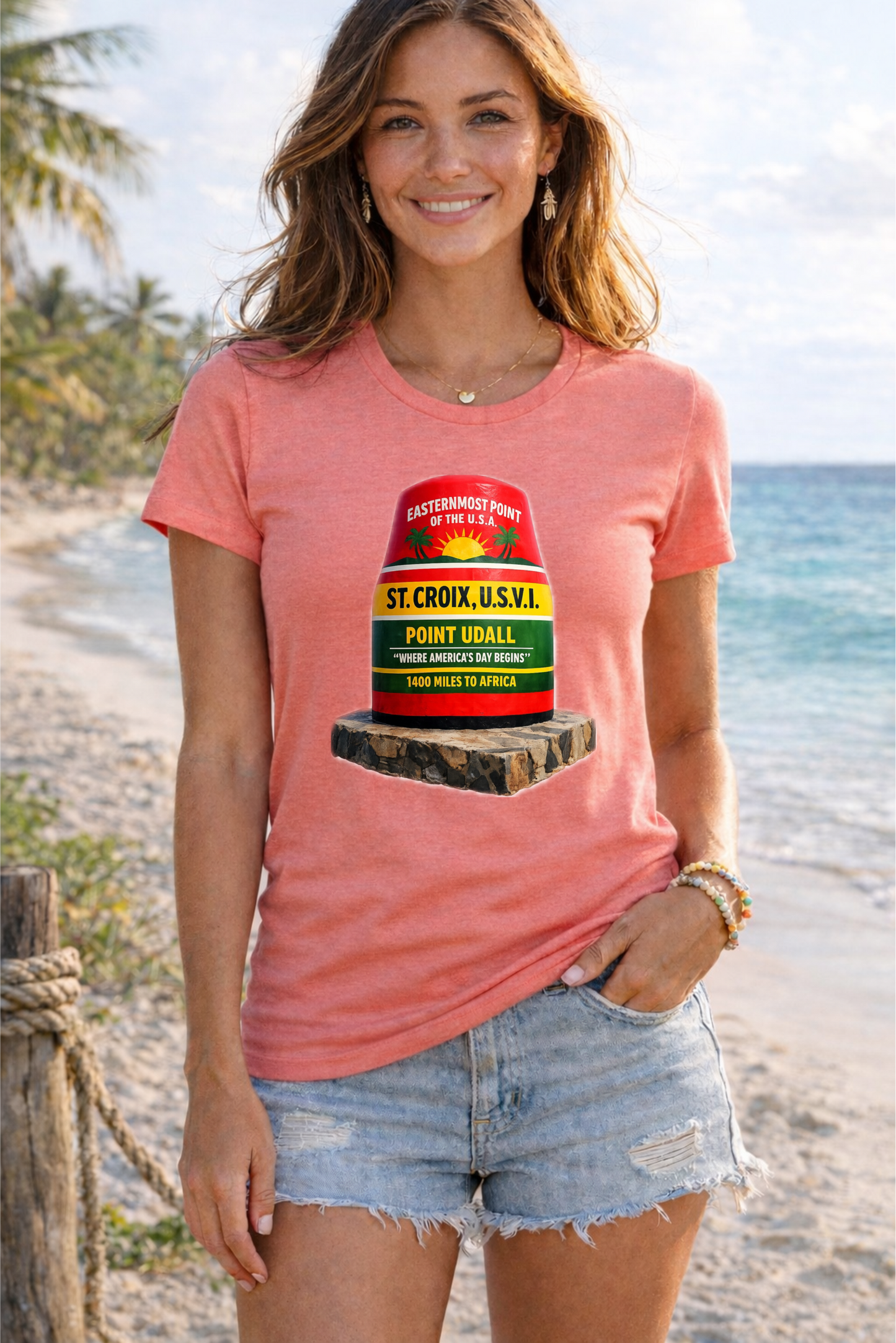 Point Udall St. Croix Tee – Easternmost Point of the USA | Where America’s Day Begins