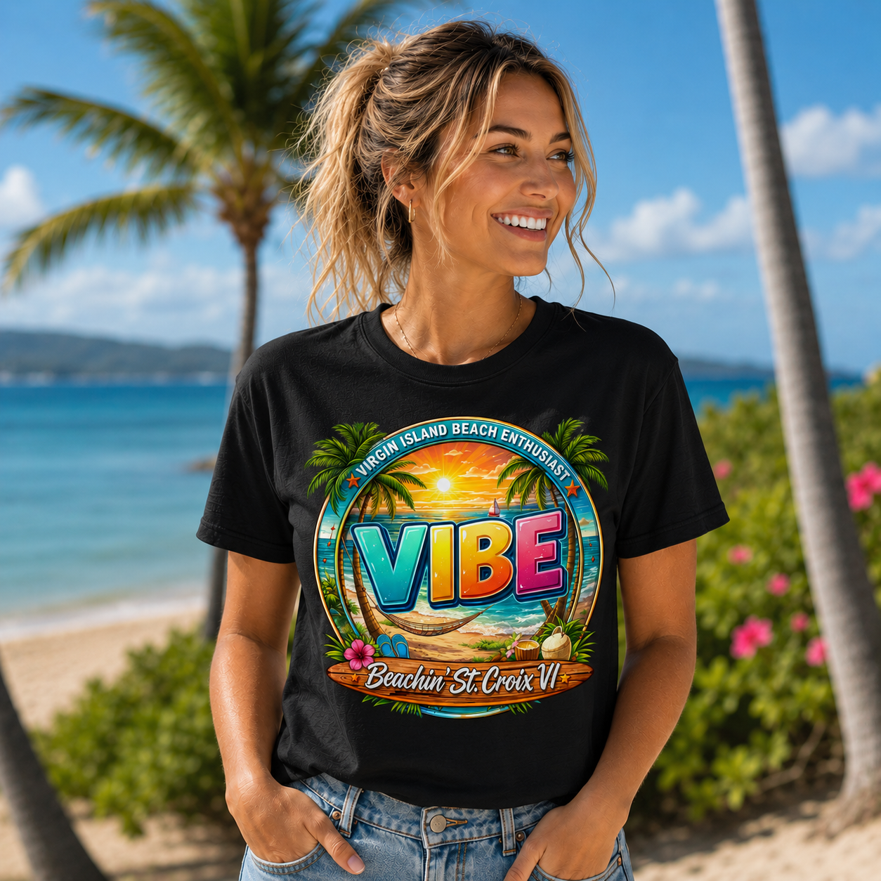 VIBE – Beachin’ St. Croix VI Tropical Island Tee
