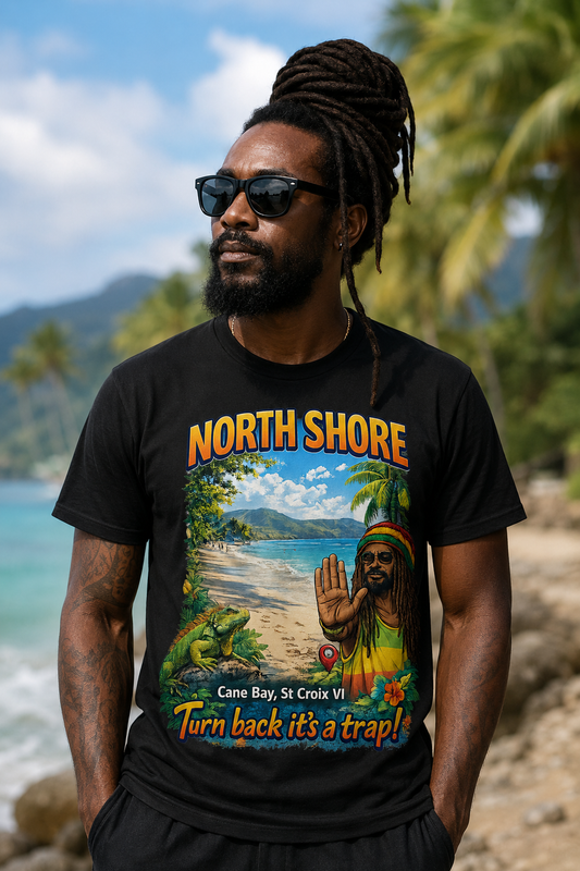 North Shore “Turn Back It’s a Trap!” Tee – Cane Bay, St. Croix USVI